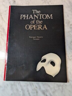 Vintage 1990 The Phantom of the Opera Pantages Toronto Souvenir Theatre Program